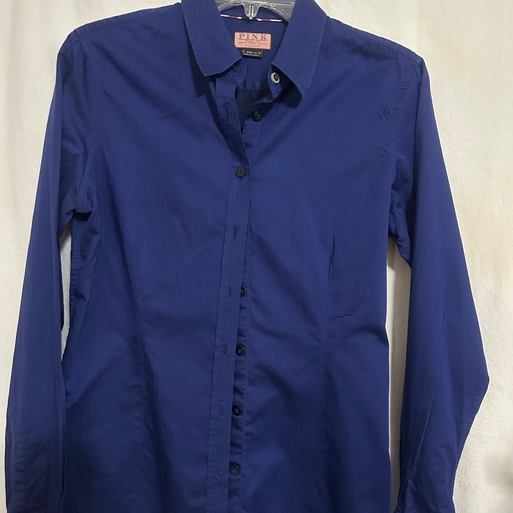 PINK classic Navy Dress Shirt